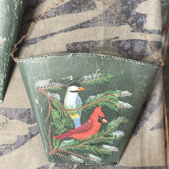 Winter birds wall decor, set of three - Picture 4 of 12